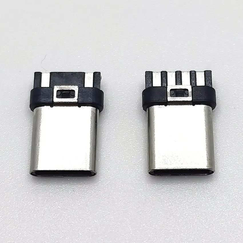 10PCS USB 3.1  C Ŀ 2pin 4   Ŭ  Ȧ PCB 180  ǵ USB-C   DIY